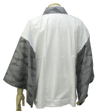 画像をギャラリービューアに読み込む, メンズ 半襦袢 グレー色網格子柄袖 洗える襦袢 男性用 半襦袢 メンズ 袷・単衣用 新品 仕立て上り 半じゅばん メンズ 男物 紳士用 M/L/LL