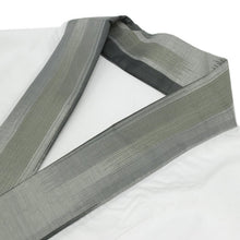 画像をギャラリービューアに読み込む, メンズ 半襦袢 グレー系絣縞柄袖 洗える襦袢 男性用 半襦袢 メンズ 袷・単衣用 新品 仕立て上り 半じゅばん メンズ 男物 紳士用 M/L/LL