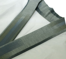 画像をギャラリービューアに読み込む, メンズ 半襦袢 ブルー系絣縞柄袖 洗える襦袢 男性用 半襦袢 メンズ 袷・単衣用 新品 仕立て上り 半じゅばん メンズ 男物 紳士用 M/L/LL