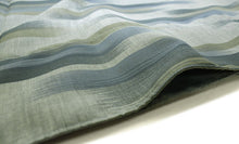 画像をギャラリービューアに読み込む, メンズ 半襦袢 ブルー系絣縞柄袖 洗える襦袢 男性用 半襦袢 メンズ 袷・単衣用 新品 仕立て上り 半じゅばん メンズ 男物 紳士用 M/L/LL