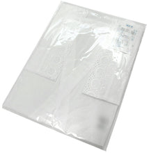 画像をギャラリービューアに読み込む, 肌襦袢 肌着 綿 白 M Lサイズ 前開き 定番 レース 木綿 コットン 和装肌着 着物肌着 下着 肌じゅばん 着付小物 女性 レディース 和装 下着 着物 着付け インナー