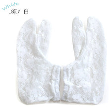 画像をギャラリービューアに読み込む, レース足袋 ストレッチ足袋 フリーサイズ 3色 ホワイト 黒 ピンク サーモンピンク 伸縮 足袋 たび 夏 口ゴム 重ね履き ネコポス便発送可能