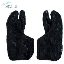 画像をギャラリービューアに読み込む, レース足袋 ストレッチ足袋 フリーサイズ 3色 ホワイト 黒 ピンク サーモンピンク 伸縮 足袋 たび 夏 口ゴム 重ね履き ネコポス便発送可能