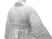 画像をギャラリービューアに読み込む, 半襦袢 夏用 絽 掛け衿付き S M L LL 白 無地 洗える 和装 和服 着物 レディース 女性 日本製 セール対象外 wg