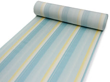 画像をギャラリービューアに読み込む, 【正絹小紋 着物反物 丹後ちりめん 薄クリーム地水色系縞柄】お仕立て付 女性 レディース 袷 単衣 お誂え きもの 縮緬 着尺 こもん オーダーメイド(mw-a)【送料無料】