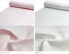 画像をギャラリービューアに読み込む, 長襦袢 反物 洗える 仕立て付き 全6色 ピンク ホワイト クリーム 黄緑 ブルー パープル レディース ポリエステル 半衿付き 洗える長襦袢 着物 和装 和服 女性