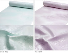 画像をギャラリービューアに読み込む, 長襦袢 反物 洗える 仕立て付き 全6色 ピンク ホワイト クリーム 黄緑 ブルー パープル レディース ポリエステル 半衿付き 洗える長襦袢 着物 和装 和服 女性