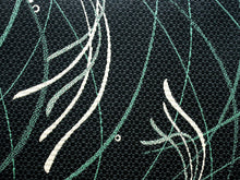 画像をギャラリービューアに読み込む, 【半幅帯 半巾帯 博多織 細帯 絹 黒地椿柄】紋小袋帯 和装 着物 きもの キモノ kimono obi リバーシブル 【送料無料】