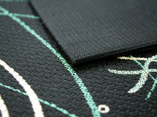 画像をギャラリービューアに読み込む, 【半幅帯 半巾帯 博多織 細帯 絹 黒地椿柄】紋小袋帯 和装 着物 きもの キモノ kimono obi リバーシブル 【送料無料】