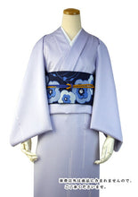 画像をギャラリービューアに読み込む, 【半幅帯 半巾帯 博多織 細帯 絹 濃紺地花柄】紋小袋帯 福絖織物 和装 着物 きもの キモノ kimono obi リバーシブル 【送料無料】