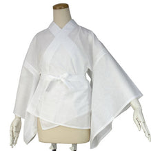 画像をギャラリービューアに読み込む, 半襦袢 M L サイズ 白 絽の半襟 衣紋抜き付 抗菌 消臭 バングロ繊維 竹綾姫  天然素材 竹繊維 丸洗いOK 日本製 新品 女性 レディース 夏 通年 洗える半じゅばん 半衿付き 肌襦袢 襟付き プレタ半襦袢 二部式 簡単着付け 和装 着物 女物