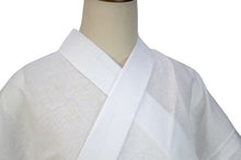 画像をギャラリービューアに読み込む, 半襦袢 M L サイズ 白 絽の半襟 衣紋抜き付 抗菌 消臭 バングロ繊維 竹綾姫  天然素材 竹繊維 丸洗いOK 日本製 新品 女性 レディース 夏 通年 洗える半じゅばん 半衿付き 肌襦袢 襟付き プレタ半襦袢 二部式 簡単着付け 和装 着物 女物