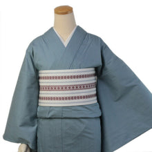 画像をギャラリービューアに読み込む, 仕立て上がりデニム着物 届いたらすぐに着られる レディース フリーサイズ 青色ブルー バティックジャガード おしゃれ普段着きもの 送料無料《ekくに》KZ