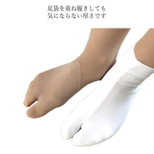 画像をギャラリービューアに読み込む, 足袋用 タイツ 福助 あったか たび型 M L LL サイズ 股割れ 着脱不要 日本製 和装 ストッキング 30デニール レディース ヌード 肌色 着物 冬 防寒 トイレ簡単 ネコポス便発送可