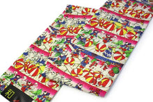 画像をギャラリービューアに読み込む, 絹袋帯 お仕立て付き 歌川国芳復刻柄ベージュ地猫の玉乗り柄 小紋や紬に合わせる洒落帯 捺染 送料無料《urワニ》