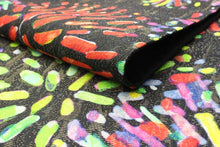 画像をギャラリービューアに読み込む, 絹袋帯 お仕立て付き 黒地花火柄 小紋や紬に合わせる洒落帯 捺染 送料無料《urワニ》
