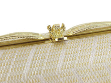 画像をギャラリービューアに読み込む, 【草履バッグセット フォーマル用 フリーサイズ】ベージュ金色地くの字柄 和装 着物 ぞうり バック 女性 訪問着 付け下げ 色無地 七五三 卒入園式 結婚式 帯地 礼装【送料無料】wgフラ