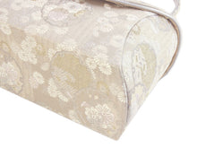 画像をギャラリービューアに読み込む, 【草履バッグセット フォーマル用 フリーサイズ】グレー地雪の輪菊花菖蒲柄 和装 着物 ぞうり バック 女性 訪問着 付け下げ 色無地 七五三 卒入園式 結婚式 帯地 礼装【送料無料】wgフチ