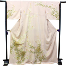 画像をギャラリービューアに読み込む, 訪問着 仕立て上がり 正絹 フリー サイズ 薄ピンク地萩 正絹訪問着 結婚式 七五三 など フォーマル 礼装 和装 和服 着物 女性用 レディースファッション きもの 送料無料 urニフ