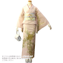 画像をギャラリービューアに読み込む, 訪問着 仕立て上がり 正絹 フリー サイズ 薄ピンク地萩 正絹訪問着 結婚式 七五三 など フォーマル 礼装 和装 和服 着物 女性用 レディースファッション きもの 送料無料 urニフ