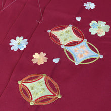 画像をギャラリービューアに読み込む, 袴 卒業式 女性 刺繍入り 七宝に桜柄 レディース はかま単品 仕立て上がり 新品 袴 販売 S M L LL サイズ 5色展開 洗える ポリ 着物 和装 女性 ktおと PP 送料無料