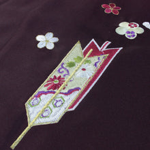 画像をギャラリービューアに読み込む, 袴 卒業式 女性 刺繍入り ぼかし地矢羽根に梅柄 レディース はかま単品 仕立て上がり 新品 販売 S M L LL サイズ 5色展開 洗える 袴 女性 ポリ 着物 和装 ktおら PP 送料無料