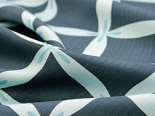 画像をギャラリービューアに読み込む, 正絹小紋着物反物 丹後ちりめん フルオーダー仕立て付き 紺地花格子 単品 女性 レディース 袷にも単衣にもお仕立て可能 自分サイズにお誂え 縮緬着尺 こもん 送料無料 《urウフ》