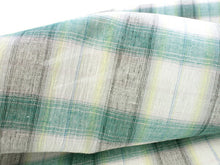 画像をギャラリービューアに読み込む, 琵琶上布 着物 反物 フルオーダーお仕立て付き グリーン・グレーチェック格子柄 送料無料 女性 レディース KZ《ktくわ》