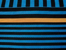 画像をギャラリービューアに読み込む, 半幅帯 新品 青黒 オレンジ ストライプ リバーシブル 半巾帯 半帯 小袋帯 細帯 着物 帯 和装 和服 ポリエステル 洗える 浴衣 浴衣帯 女性 レディース ksクワ