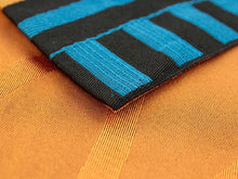 画像をギャラリービューアに読み込む, 半幅帯 新品 青黒 オレンジ ストライプ リバーシブル 半巾帯 半帯 小袋帯 細帯 着物 帯 和装 和服 ポリエステル 洗える 浴衣 浴衣帯 女性 レディース ksクワ
