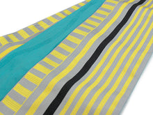画像をギャラリービューアに読み込む, 半幅帯 新品 黄 グレー 黒 ストライプ リバーシブル 半巾帯 半帯 小袋帯 細帯 着物 帯 和装 和服 ポリエステル 洗える 浴衣 浴衣帯 女性 レディース ksクワ