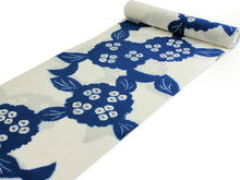 画像をギャラリービューアに読み込む, 浴衣 反物 お仕立て付き 綿麻 京 帽子絞り 生成り地 紫陽花 美しいキモノ掲載柄 女性 レディース 和装 和服 浴衣 ゆかた 夏 夏祭り 花火大会 あじさい 送料無料 ktウク