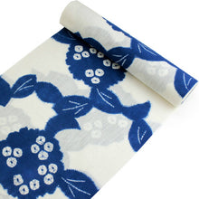 画像をギャラリービューアに読み込む, 浴衣 反物 お仕立て付き 綿麻 京 帽子絞り 生成り地 紫陽花 美しいキモノ掲載柄 女性 レディース 和装 和服 浴衣 ゆかた 夏 夏祭り 花火大会 あじさい 送料無料 ktウク