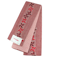 画像をギャラリービューアに読み込む, 浴衣 帯 長尺 ananブランド レンガ色地 風車柄 浴衣帯 レディース 女性用 仕立上り 長め 洗える帯 半幅帯 ゆかた帯 簡単 リバーシブル あす楽