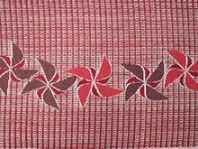 画像をギャラリービューアに読み込む, 浴衣 帯 長尺 ananブランド レンガ色地 風車柄 浴衣帯 レディース 女性用 仕立上り 長め 洗える帯 半幅帯 ゆかた帯 簡単 リバーシブル あす楽