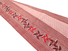 画像をギャラリービューアに読み込む, 浴衣 帯 長尺 ananブランド レンガ色地 風車柄 浴衣帯 レディース 女性用 仕立上り 長め 洗える帯 半幅帯 ゆかた帯 簡単 リバーシブル あす楽