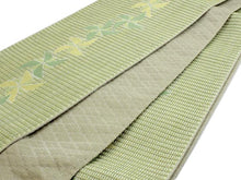 画像をギャラリービューアに読み込む, 半幅帯 長尺 薄グリーン色地風車柄 リバーシブル anan アンアン ブランド 新品 半巾帯 半帯 小袋帯 細帯 着物 帯 和装 和服 ポリエステル 洗える 浴衣 浴衣帯 女性 レディース あす楽 ktうく KZ