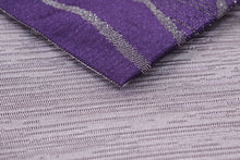 画像をギャラリービューアに読み込む, 浴衣帯 半幅帯 レディース 安い 紫 ラメ 麻の葉 単品 リバーシブル 女性 小袋帯 細帯 ゆかた 帯 アレンジ 両面【yukata_d19】