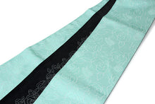 画像をギャラリービューアに読み込む, 浴衣帯 半幅帯 レディース 安い ブルー 水色 薔薇 バラ ラメ 単品 リバーシブル 女性 小袋帯 細帯 ゆかた 帯 アレンジ 両面 シンプル 【yukata_d19】
