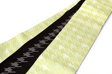 画像をギャラリービューアに読み込む, 浴衣帯 半幅帯 レディース イエロー 黄色 千鳥 ラメ 単品 リバーシブル 女性 小袋帯 細帯 ゆかた 帯 アレンジ 両面 シンプル 【yukata_d19】