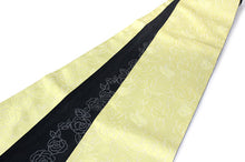 画像をギャラリービューアに読み込む, 浴衣帯 半幅帯 レディース 安い イエロー 黄色 薔薇 バラ ラメ 単品 リバーシブル 女性 小袋帯 細帯 ゆかた 帯 アレンジ 両面 シンプル