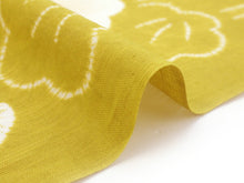 画像をギャラリービューアに読み込む, 浴衣 反物 お仕立て付き 綿麻 京 帽子絞り からし色地 梅 女性 レディース 和装 和服 浴衣 ゆかた 2022 夏 夏祭り 花火大会 送料無料 ktウク