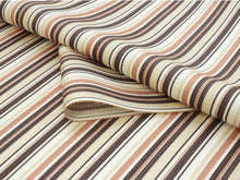 画像をギャラリービューアに読み込む, 正絹 小紋 反物 丹後ちりめん フルオーダー 仕立て付き 着物 和装 和服 ベージュ系地細ストライプ柄 モダンデザイン 単品 女性 レディース 送料無料 hbワオ