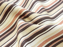 画像をギャラリービューアに読み込む, 正絹 小紋 反物 丹後ちりめん フルオーダー 仕立て付き 着物 和装 和服 ベージュ系地細ストライプ柄 モダンデザイン 単品 女性 レディース 送料無料 hbワオ