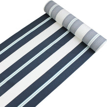 画像をギャラリービューアに読み込む, 正絹 小紋 反物 丹後ちりめん フルオーダー 仕立て付き 着物 和装 和服 白地青系ストライプ柄 モダンデザイン 単品 女性 レディース 送料無料 hbワオ