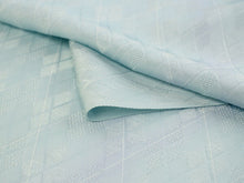 画像をギャラリービューアに読み込む, 正絹 小紋 反物 丹後ちりめん フルオーダー 仕立て付き 着物 和装 和服 水色地菱地紋柄 モダンデザイン 単品 女性 レディース 送料無料 hbワオ
