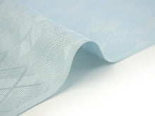 画像をギャラリービューアに読み込む, 正絹 小紋 反物 丹後ちりめん フルオーダー 仕立て付き 着物 和装 和服 水色地菱地紋柄 モダンデザイン 単品 女性 レディース 送料無料 hbワオ