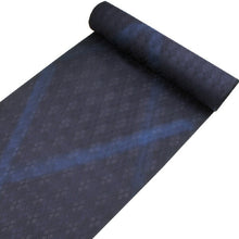 画像をギャラリービューアに読み込む, 夏着物正絹小紋反物 フルオーダー 仕立て付き 濃紺地菱地紋柄 モダンデザイン 紗 単品 女性 レディース 送料無料 hbワオ