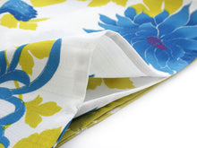 画像をギャラリービューアに読み込む, 東レセオアルファ 浴衣 レディース Mサイズ 送料無料 単品 無松庵 Mサイズ 白地菊尽くし アンティーク風 洗える 着物 ゆかた 女性 日本製 セール対象外 hiクニ