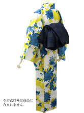 画像をギャラリービューアに読み込む, 東レセオアルファ 浴衣 レディース Mサイズ 送料無料 単品 無松庵 Mサイズ 白地菊尽くし アンティーク風 洗える 着物 ゆかた 女性 日本製 セール対象外 hiクニ